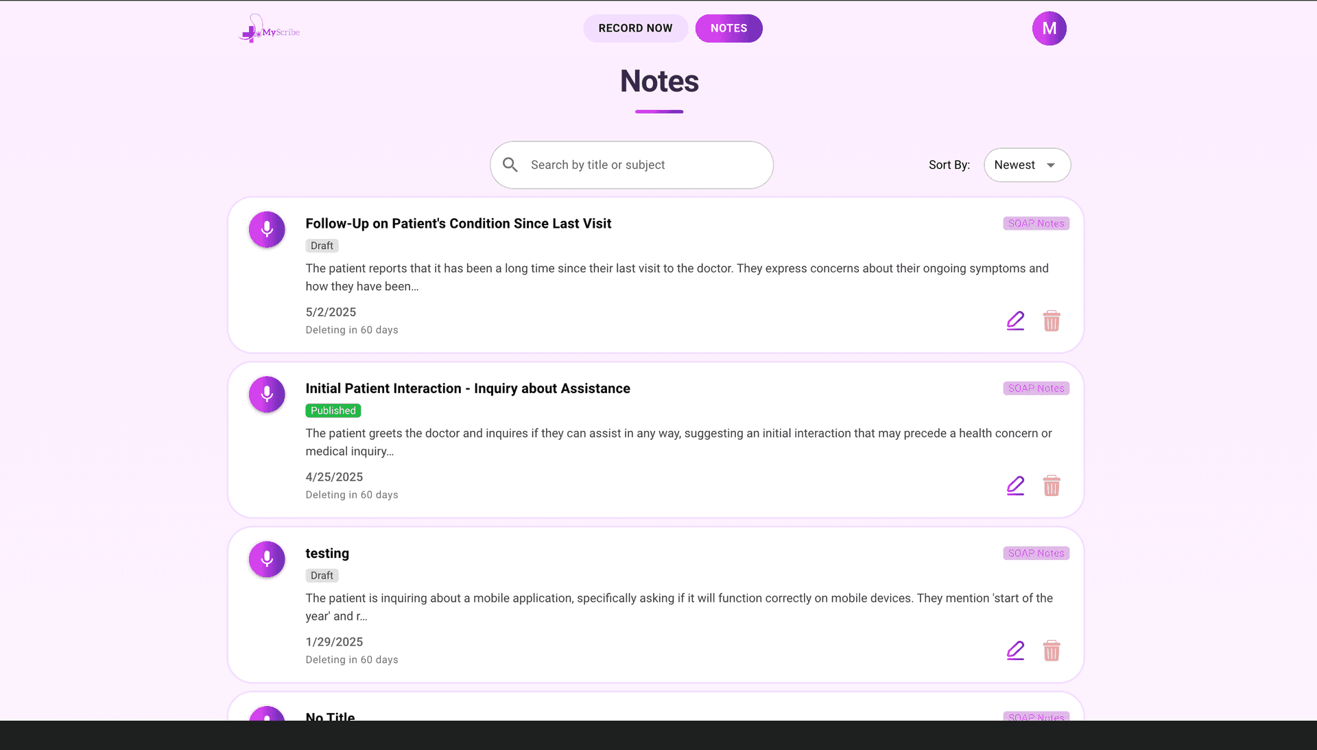 MyScribe Platform